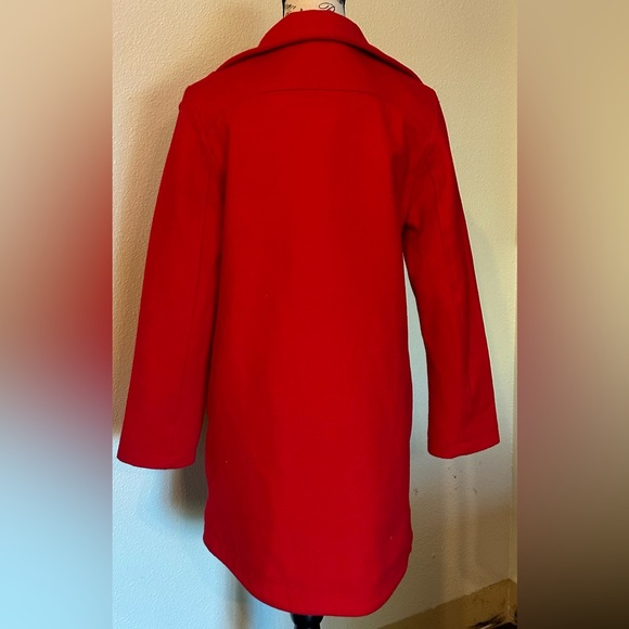 Pendleton Red Pea Coat S - Picture 2 of 2